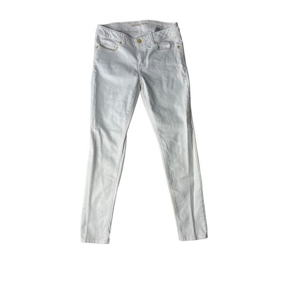 Michael Kors White Mid Rise Jeans Women’s Size 6 - Picture 1 of 6